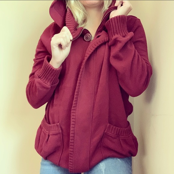 Victoria's Secret Tops - Victoria’s Secret zip up hooded sweatshirt